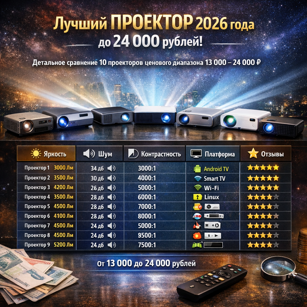ТОП бюджетных проекторов 2025